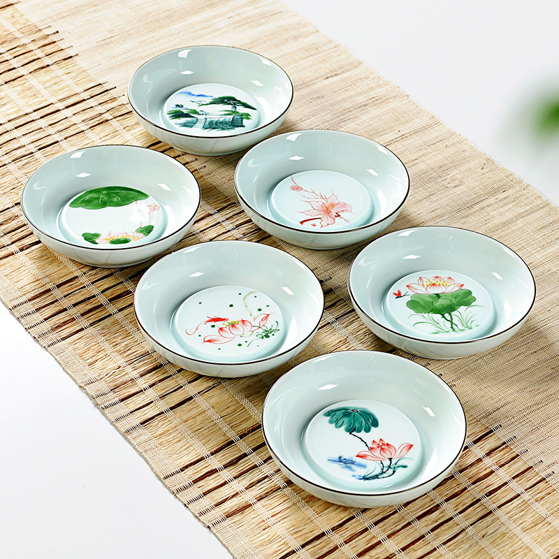 Hui, make tea service manual hand - made green CiHu supporting tea pot bearing seat teapot tea tea accessories motorcycle it pad bearing