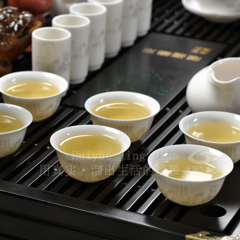 Hui, make tea tray was kung fu tea set tea service of a complete set of ceramic solid wood tea tray to match the kettle