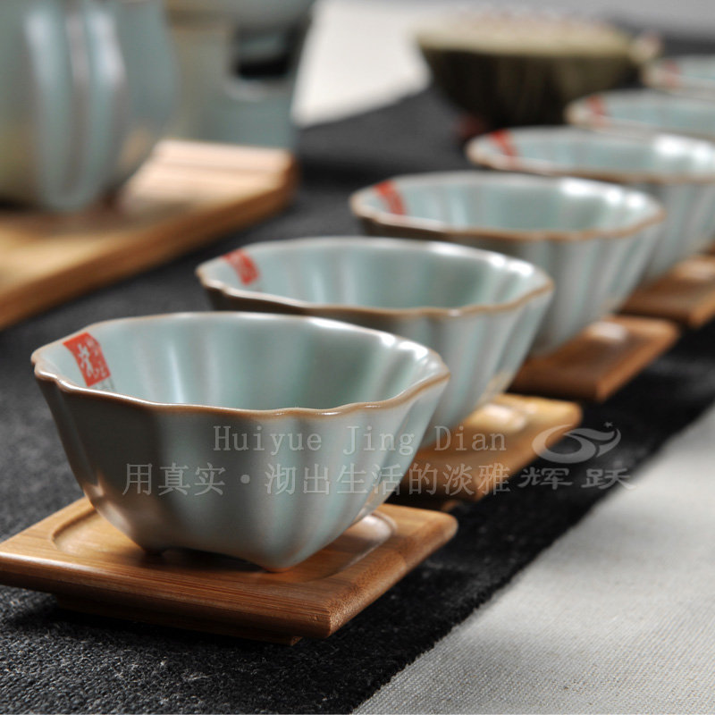 Hui make kung fu tea set your up tea set to open the slice of a complete set of your porcelain