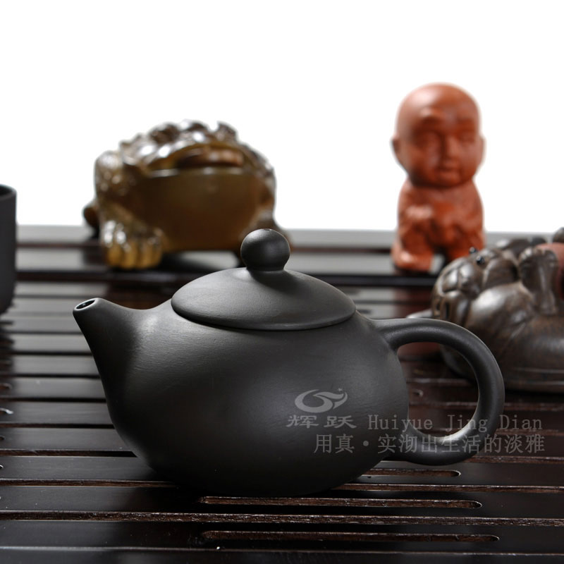 Hui make purple sand tea set a complete set of kung fu tea set a complete set of solid wood tea tray induction cooker tea set