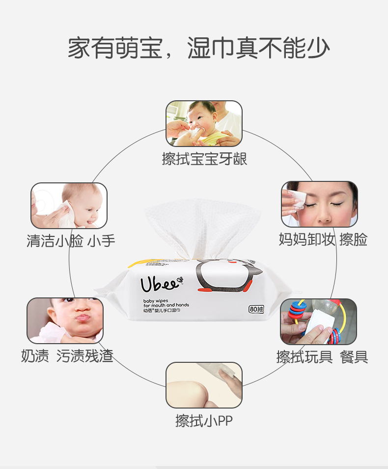 Khăn lau tay cho trẻ sơ sinh xylitol + khăn lau chăm sóc da kết hợp Khăn lau trẻ em 80 bơm 12 gói mua khăn ướt cho bé