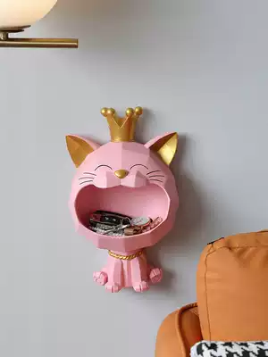 The porch key rack creative entry wall wall-mounted storage box ornaments key hanger decoration adhesive hook