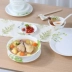 Bộ đồ ăn Corning American vani corelle 16 miếng hộp thủy tinh hộp cưới nhập khẩu chính hãng - Đồ ăn tối