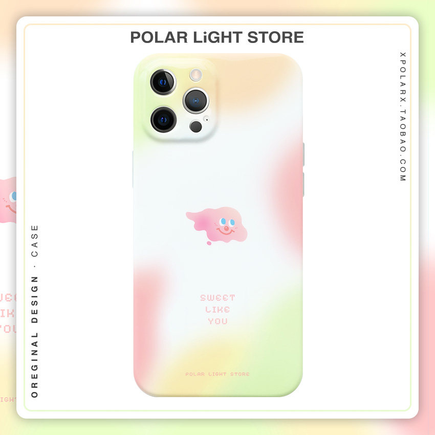 Aurora Shiduo small powder cloud suitable for Apple 12Promax original XS mobile phone iPhone11 all-inclusive soft shell