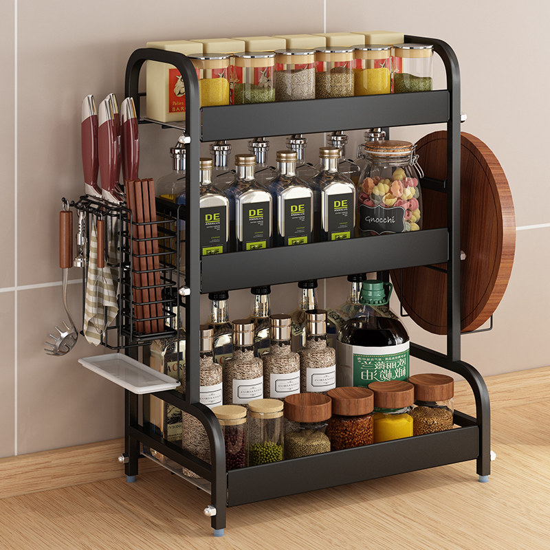 Kitchen Seasoning Shelf table noodles Chopsticks Tool Holder Domestic seasonings Multilayer Multi-functional cookware containing layer shelf