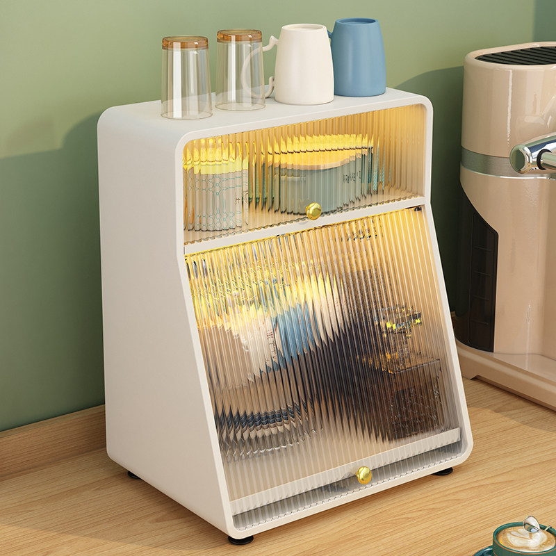 Cup Shelf Living Room Bar Counter Office Desk Surface Anti Dust Placement Coffee Glass Mug Shelving Shelf