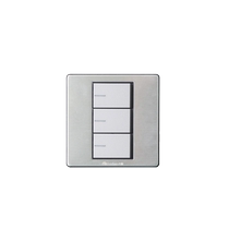 Silver three-open multi-control three-control Feidiao midway switch household triple 3-position 86 type light switch power supply dual control