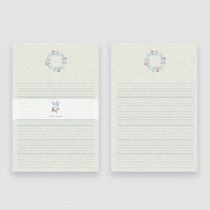 Practice words together Holly note yesterday recreated European retro English calligraphy letterhead paper flower body round body calligraphy practice words