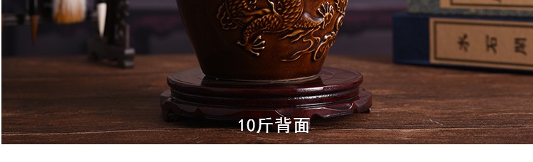 Trái đất gốm cổ chai rượu vang rỗng chai tiệc cưới 1 kg 2 kg 5 Gói tùy chỉnh nhà nhỏ bình rượu 500ML - Rượu vang giá để rượu vang