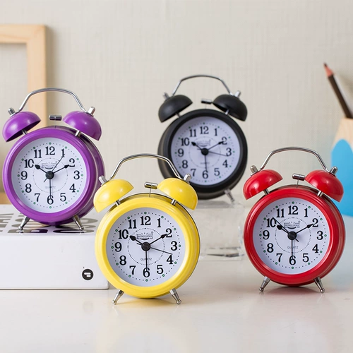 Креативные детские мультяшные часы, милый ночник, простой и элегантный дизайн