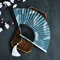 Fan boys domineering self-defense aluminum alloy folding fan unisex Chinese style ancient style portable Hanfu with photos