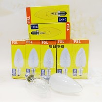 FSL Foshan Lighting Incandescent Bulb Candle Bulb E14 Frosted Transparent 25W Decorative Bulb