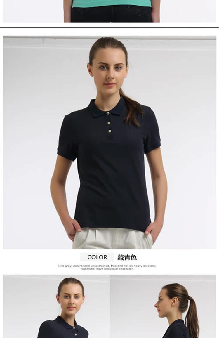 Áo sơ mi nữ mùa hè Lapel Slim Polo Áo thể thao giản dị Cổ điển màu ngắn tay áo ngắn - Áo polo thể thao áo polo nam trang