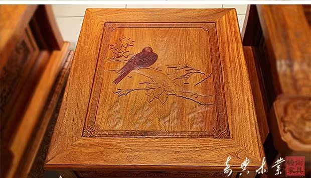 Dongyang gỗ gụ sofa gỗ đàn hương Burmese gỗ hồng mộc kết hợp bộ 10 bộ gỗ hồng mộc lớn đồ gỗ gụ cổ - Bộ đồ nội thất giường ngủ thông minh hiện đại