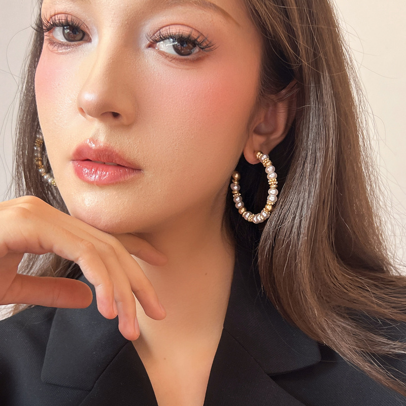 Southern French Resort Style, Sicilian Beaded Earrings, Bohemian Earrings, High-End Niche Earrings, Exotic Style