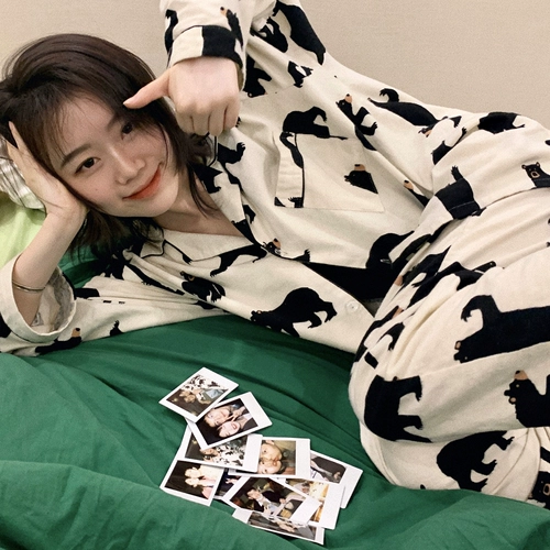 Брендовая демисезонная пижама, лонгслив, штаны, популярно в интернете, 2024 года