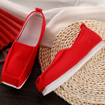 After sale No tonic Mens thousands of floors Handmade shoes Song Dynasty Ming maker Cotton Hemp Single Shoes Summer Retro Straight time Road Gown