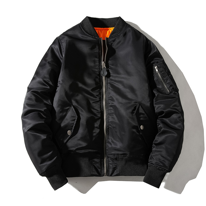 Spring, Autumn, and Winter Baseball Jacket Thickened Coat Women's Cotton Jacket Ma1 Flight Jacket Loose Short Trendy Brand Cotton Jacket Men's Couple