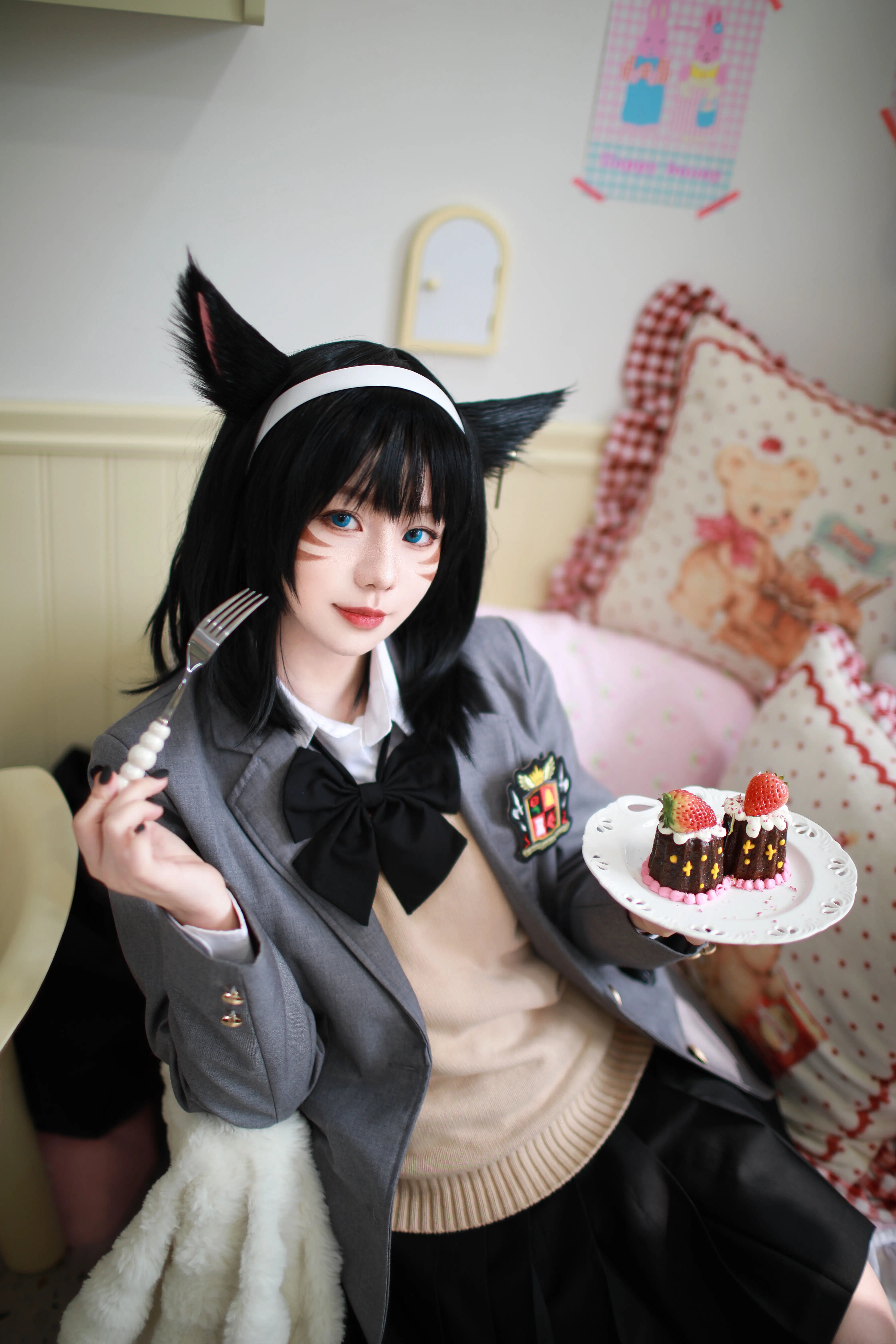 【Космический Воин 14】FF14коспер cat girl cos cat boy cos cat ears animal ears cos cat Meizu cos