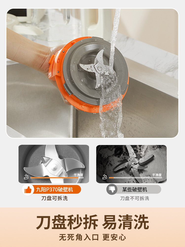 Joyoung Blender for Home Use, Fully Automatic, Quiet, New Model, Soy Milk Maker, No-Cook Juicer, Residue-Free, Official Flagship Store Genuine Product