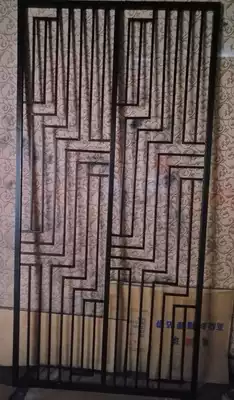European-style iron partition living room entrance wrought iron screen creative fashion hollow carved window grilles can be customized