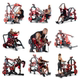 Pasta Fitness Equipment Gym-Specific Full Set of Equipment Back, Leg and Chest Fitness Equipment Panatta Equipment