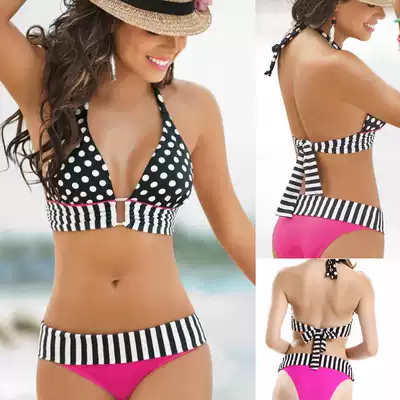 2017 Fashion BIKINI women's two-piece swimsuit factory European and American direct BIKINI spot DK32