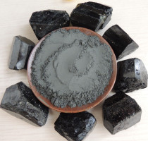 High purity single crystal tourmaline powder Tourmaline high energy powder mask powder Khan steam room material 500g