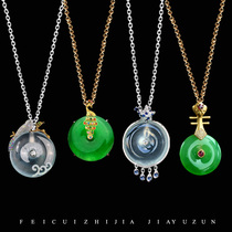 Natural Ice Seed Green Emerald Green Buckle Custom Pendant 18k Gold Inlaid Size Earrings Bracelet Woman Myanmar a Cargo