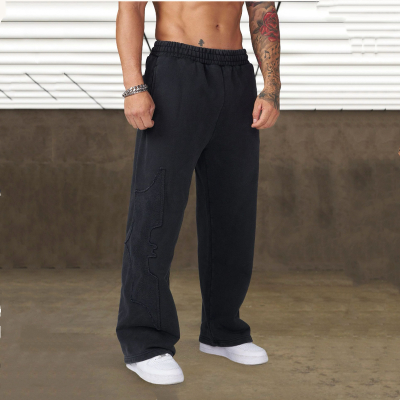 Youngla Co-Branded Batman Men's Sweatpants American Straight-Leg Pants Casual Trendy Casual Pants Jogging Fitness