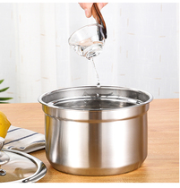 Stainless Steel Tea Wash Pan Disinfection Pan Tea Cup Disinfection induction cookers Special utive tea flat bottom pan with lid suit