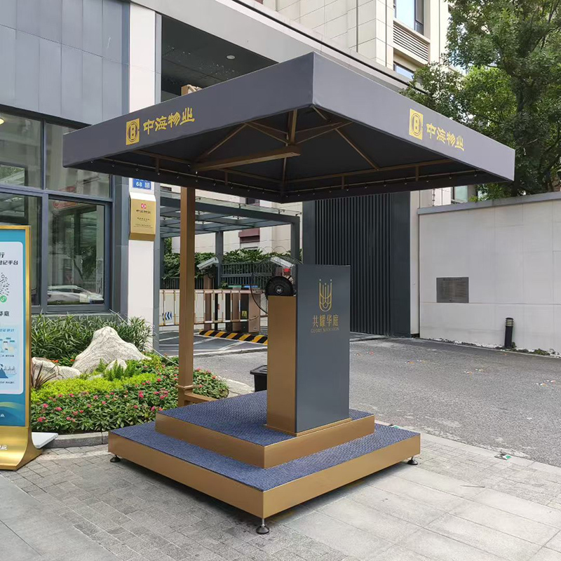 Security Guard Booth Outdoor Sunshade Umbrella, Detachable Umbrella, Outdoor Reception Sales Office Image Station Umbrella, Roman Sun Umbrella