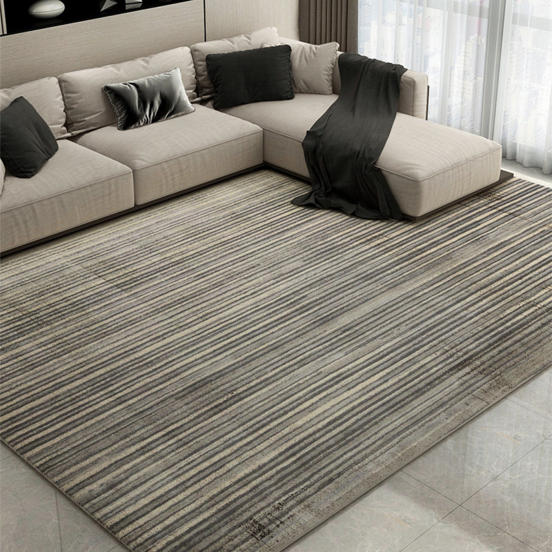 Original domestic carpet living room stripes simple modern home sofa coffee table mat bedroom bed tail carpet ins
