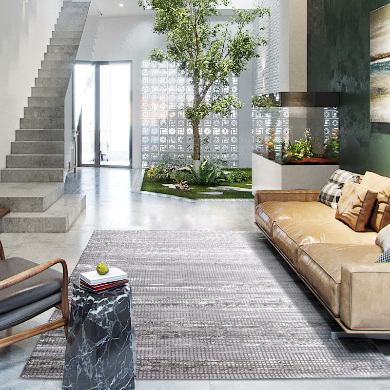 Carpet bedroom full of living room bedside sofa tea couch bookroom Nordic new Sino-American modern minimalist carpet