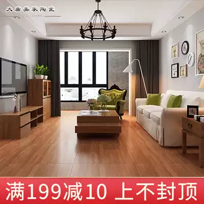 Foshan imitation wood grain soft light diamond tiles 800x800 living room bedroom non-slip floor tiles 600x600 floor tiles