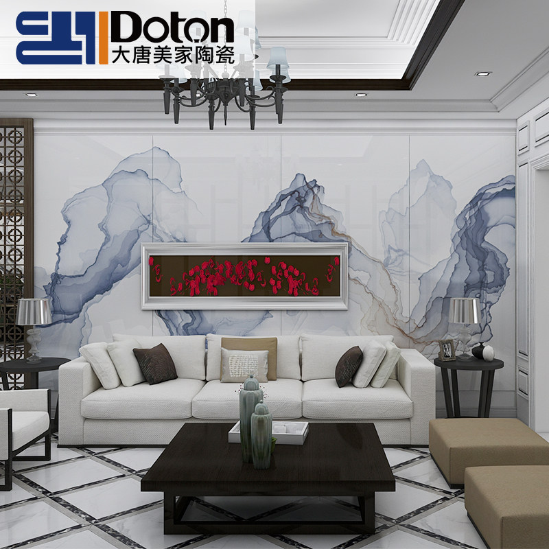 Living room TV Background wall tile 1200x2400 serial plate tile tile floor tile tile