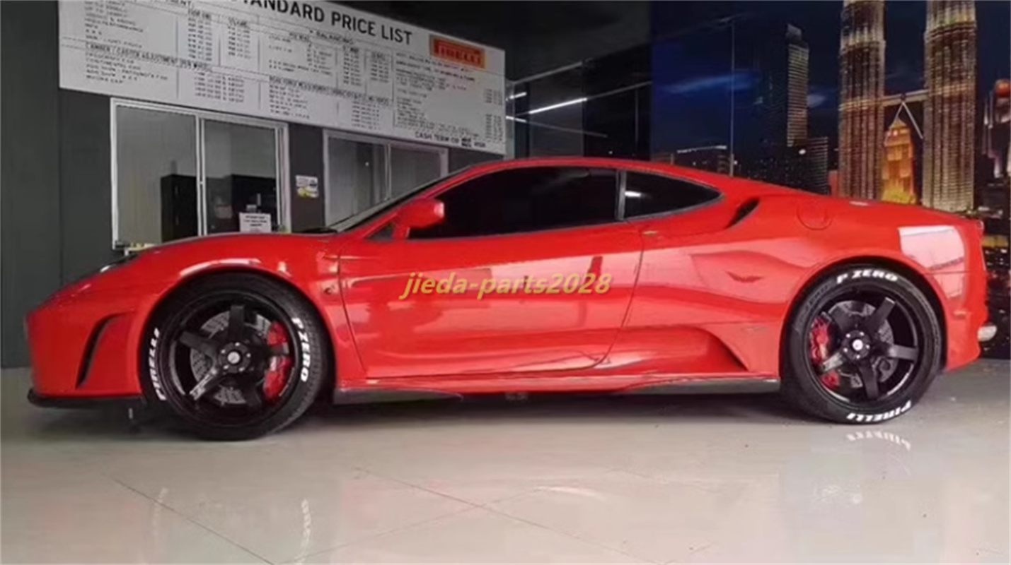 For Ferrari F430 2004-2009 Real Carbon Fiber car Sideskirts Side