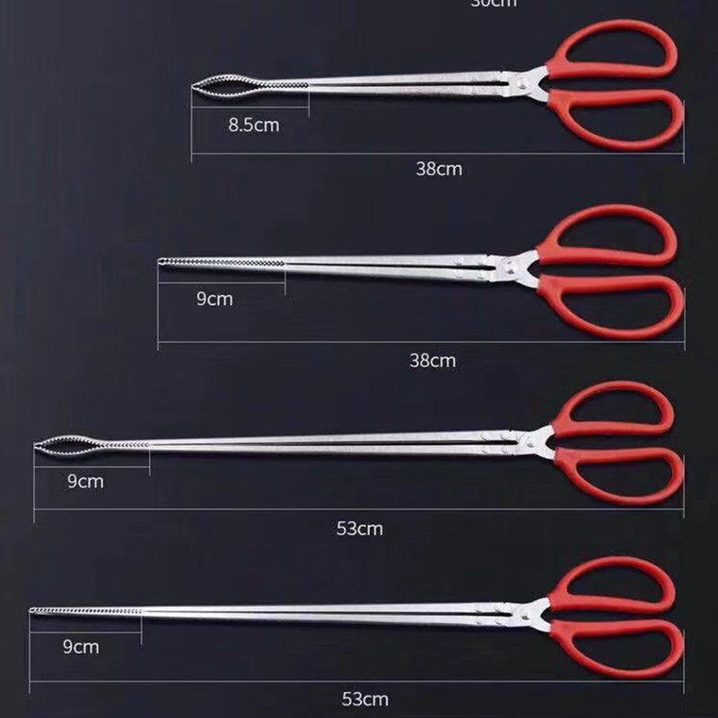 Catch-up tool suit with white iron clamp eel pliers anti-slip control fisher lengthened crab clamp litter clamp tool