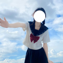 Xiaojin original Japanese Nancheng attached High School JK uniform sailor suit womens short-sleeved summer college style suit pleated skirt is