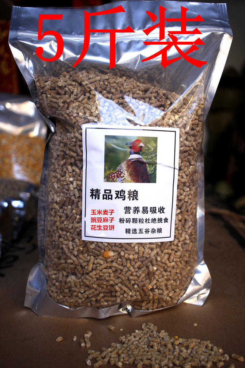 Breed colorful chicken chicken medium ornamental chicken fighting chicken carrier pigeon yuanbao grain lift bright hair feed chicken medium feed