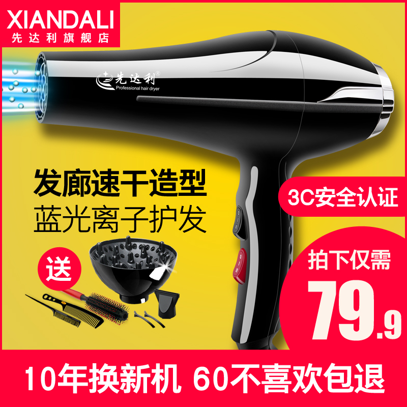 Shidali Hair Hairdryer Special Hairdryer Household High Power Driver Hairdryer Negative Ion Hair Hair