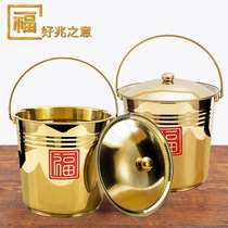 The womans dowry is a full set of high-end childrens and grandchildrens wedding buckets natal dowry housewarming and new home entry ceremony supplies.