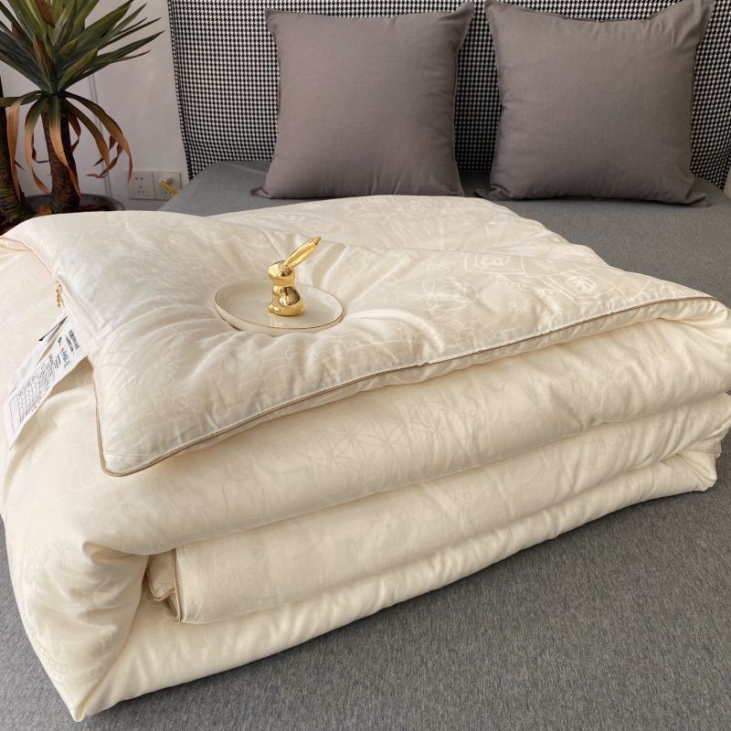 High-end 35% Antibacterial Soybean Fiber Quilt Student Dormitory Winter Quilt Core Thickened Warm Double Cotton Quilt by Spring and Autumn Quilt Core Thickened