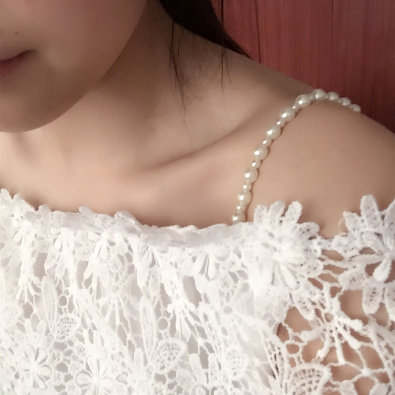 Ngọc trai dây đeo treo cổ vô hình màu đồ lót dây đeo áo ngực dây đeo áo ngực dây đeo áo ngực vành đai đồ lót đồ lót phụ nữ