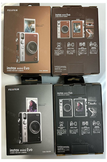 日本代购富士instax mini Evo拍立得相机一次成像樱花粉复古现货