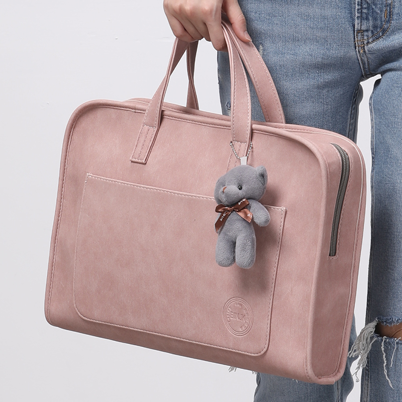 Notebook Pen Electric Bag applies Huawei 13 3 inch good-looking Apple Lenovo Little New air14 Skew Satchel Big Capacity Multifunction Single Shoulder Female Dyer 15 6 shockproof protective bag male