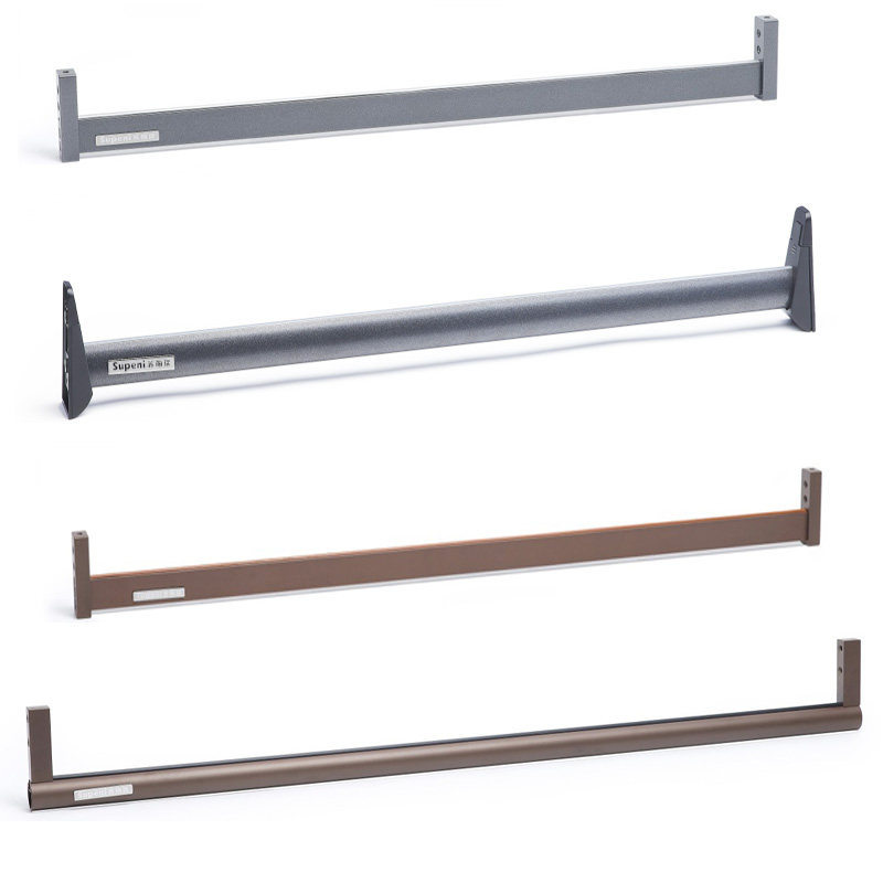 Wardrobe Hangers Clothes Hanger Rod clotheshorse Rod Flange Seat Closet Crossbar Aluminum Alloy Overall Cupboard Rod Five Gold Accessories