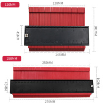 Profile gauge 120250m m irregular profile gauge arched ruler plastic profile gauge arched extractor