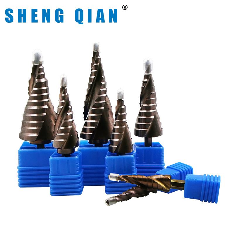 Versatile stainless steel open reaming machine M35 with cobalt material high hardness ladder drill hexagonal handle pagoda drill