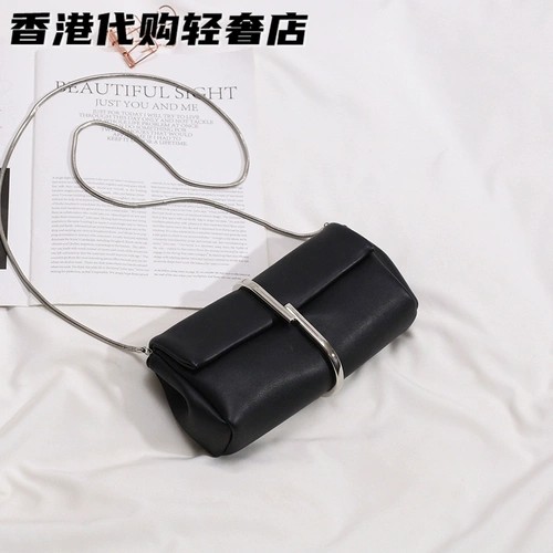 Модная маленькая сумка клатч, цепь, сумка на одно плечо, из натуральной кожи, коллекция 2023